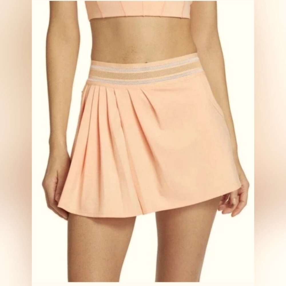 Free People Light Coral/Peach Mini Skirt